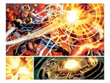 Avengers 121: Panels with Thor and Ultron Fighting