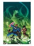 Secret Avengers 10 Cover: Steve Rogers  Shang-Chi  Ant-Man  and Beast Surrounded by Dragons