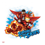 Marvel Super Hero Squad: Saving the Skies - Falcon  Human Torch  and Iron Man Flying