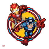Marvel Super Hero Squad: Captain America and Iron Man Charging