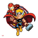 Marvel Super Hero Squad: Thor and Iron Man Charging