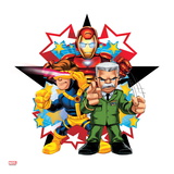 Marvel Super Hero Squad: Iron Man  Cyclops  and Thunderbolt Ross Posing