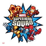 Marvel Super Hero Squad: Thor  Hulk  Cyclops  Iron Man  and Wolverine Jumping