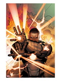 Iron Man 20 11 Cover: War Machine Shooting Energy