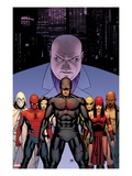 Shadowland 2 Cover: Daredevil  Spider-Man  Elektra  Iron Fist  White Tiger  Moon Knight  Kingpin
