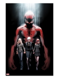 Ultimate Fallout 1 Cover: Spider-Man  Gwen Stacy  May Parker  and Mary Jane Watson