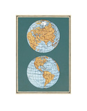 Map of the World’s Hemispheres  two views