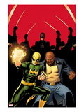 Daredevil 509 Cover:  Iron Fist  Luke Cage  and Daredevil Posing