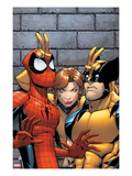 Marvel Adventures Spider-Man 7 Cover: Spider-Man  Wolverine  and Shadowcat Standing