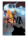 Ultimate Mystery 4 Cover: Spider-Man  Spider Woman  Nick Fury  Human Torch  and Invisible Woman