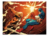 Ultimate New Ultimates 4: Thor and Captain America Fighting