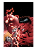Uncanny X-Men 11 Cover: Colossus and Red Hulk Fighting
