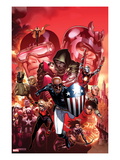Avengers: The Childrens Crusade 9 Cover: Patriot  Dr Doom  Cyclops  Magneto  and Others