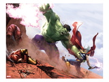 New Avengers Annual 1: Hulk and Thor Fighting