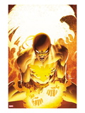 New Avengers 25 Cover: Iron Fist Screaming