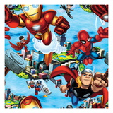 Marvel Super Hero Squad: Thor  Iron Man  Wasp  Falcon  and Spider-Man Flying