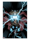 Astonishing Thor 2 Cover: Thor Holding Mjonir