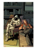 Daken: Dark Wolverine 13 Cover: Daken and Moon Knight Sitting