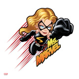 Marvel Super Hero Squad Badge: Ms Marvel Flying