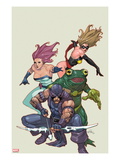 Spider-Island: Avengers 1: Hawkeye  Ms Marvel  Jessica Jones  and Frog-Man