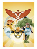 I Am an Avenger 3 Cover: Stingray  Firestar  Hulk  Nova  and Justice