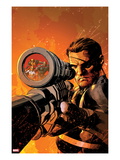 New Avengers 9 Cover: Nick Fury Standing with a Gun