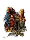 Secret Avengers 8 Cover: Steve Rogers and Beast Posing