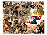Ultimate Spider-Man 150 Cover: Spider-Man Swinging
