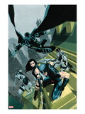 Uncanny X-Force 1 Cover: Wolverine  Psylocke  Deadpool  Fantomax  and Archangel Posing