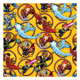 Marvel Super Hero Squad: Nick Fury  Thor  Iron Man  Iceman  Cyclops  and Falcon Posing