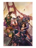 X-Men Legacy 242 Cover: Cyclops  Colossus  Rogue  Magneto and Others on the Golden Gate Bridge