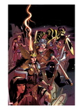 New Mutants 29 Cover: Karma  Moonstar  Sunspot  Cannonball  Magik  Warlock  and Cypher