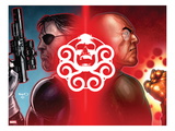 Secret Warriors 26 Cover: Nick Fury and Baron Strucker