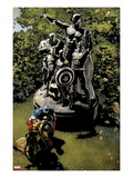 Avengers 241: Captain America and Vision Kneeling