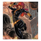Fear Itself: Black Widow 1 Cover: Black Widow Jumping