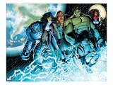 Incredible Hulks 614: A-Bomb  She-Hulk  Hulk  Skaar  Red She-Hulk  and Korg Standing