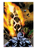 Fantastic Four 600 Cover: Human Torch and Annihilus