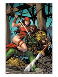 Herc 10 Cover: Elektra and Hercules Fighting