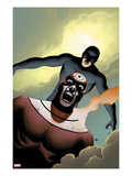 Shadowland 4 Cover: Bullseye and Daredevil Flying