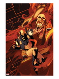 New Mutants 40 Cover: Warlock and Cypher Fighting