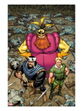 Warriors Three 1 Cover: Fandral  Volstaag  and Hogun Standing