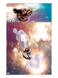The Thanos Imperative: Devestation 1: Silver Surfer and Cosmo Riding the Silver Surf Board