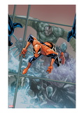 The Amazing Spider-Man 676 Cover: Spider-Man Jumping