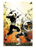Daken: Dark Wolverine 12 Cover: Daken and Task Master Fighting