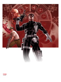 Secret Warriors 25 Cover: Nick Fury Standing with a Gun