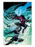 Ultimate Spider-Man 154 Cover: Black Cat  Spider-Man  and Mysterio Fighting and Jumping