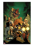 New Avengers 7 Cover: Mockingbird  Ms Marvel  Wolverine  Thing  Luke Cage  and Spider-Man Posing