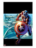 Captain America: Man out of Time 2 Cover: Captain America Running