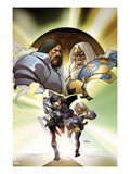 The Mighty Thor 7 Cover: Odin and Serpent Running