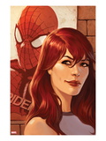 Web of Spider-Man 11 Cover: Mary Jane Watson in front of a Poster